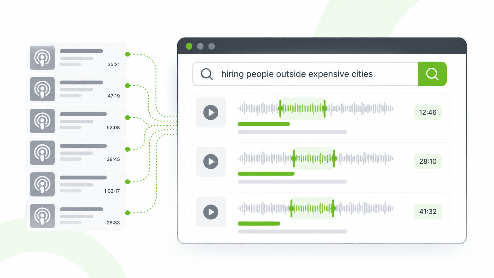 How to Search a Podcast Back Catalogue for Past Guest Answers